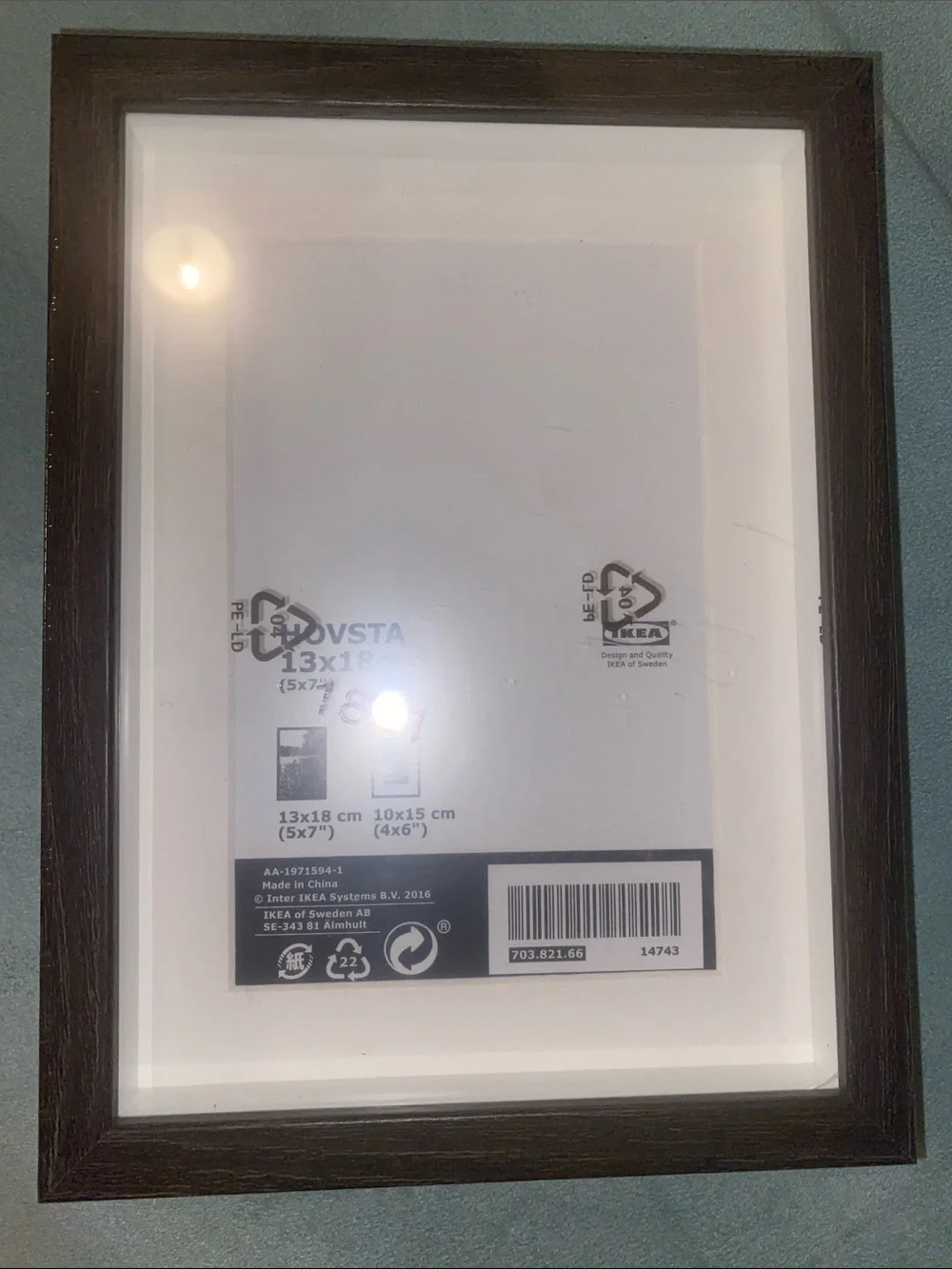 IKEA HOVSTA Black Double Photo Frame Set (13x18cm, 5x7”), set of 2